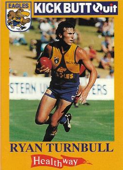 1996 Healthway Kick Butt Quit West Coast Eagles #16 Ryan Turnbull Front